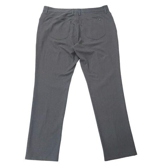 Travis Mathew Performance Pants Mens 40x33 Gray Straight Leg Golf Casual Chino - Picture 5 of 11